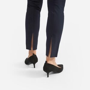 Navy Blue Back-Slit Work Pant